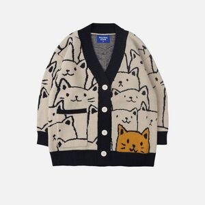 Aelfric Eden| Cat Pattern Cardigan NWT